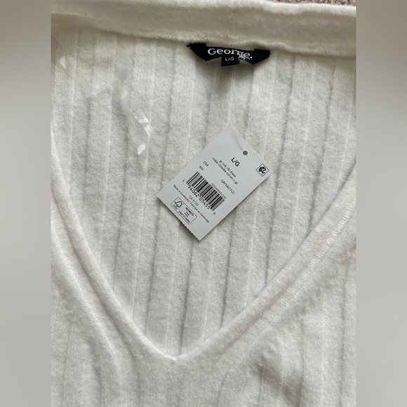 George White Long Sleeve Ribbed Dress - Picture 4 of 5